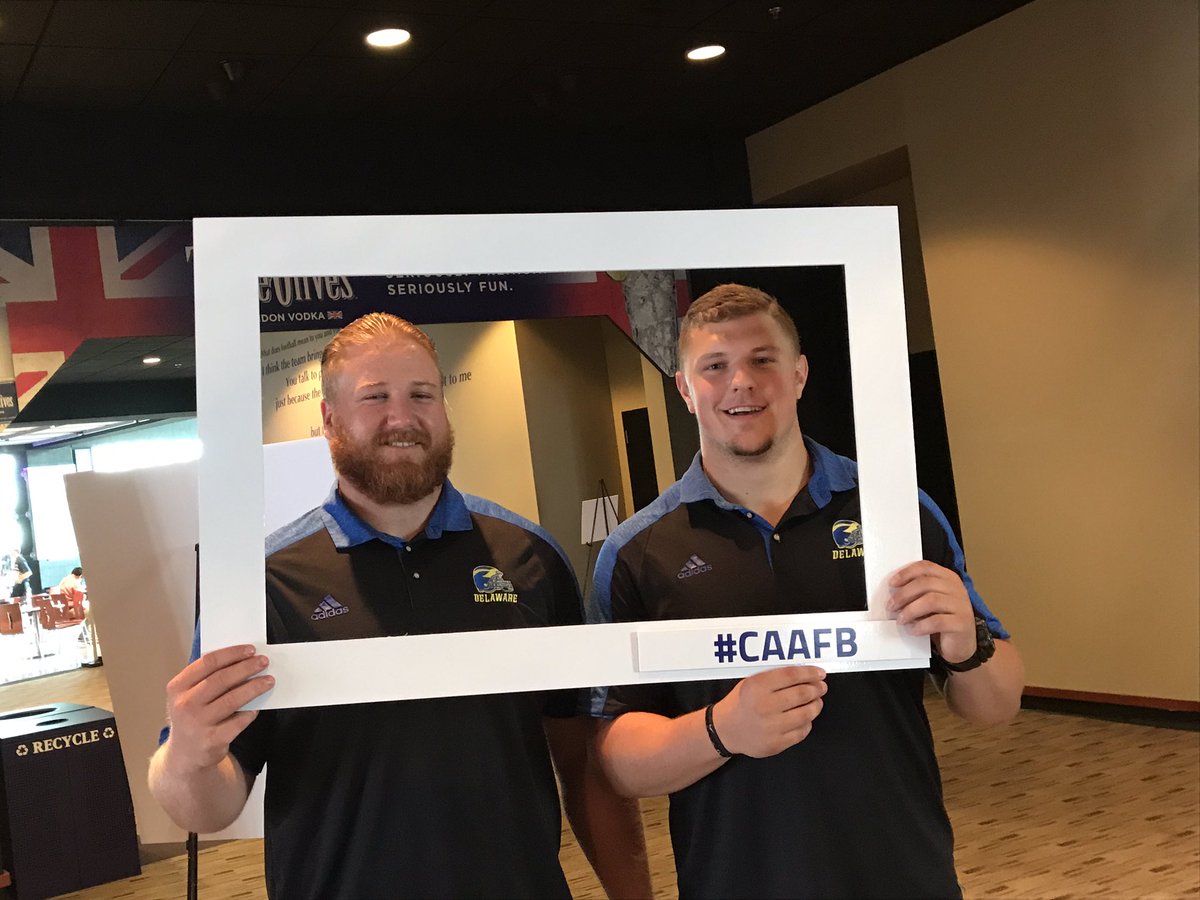 CAAFootball's tweet photo. Welcome to the #CAAFB Social Station @DelawareFB https://t.co/x7QJrmTd2e