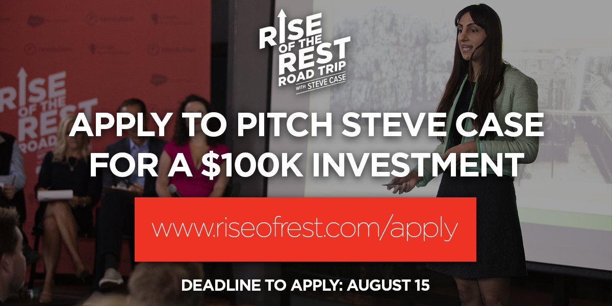 RiseOfRest's tweet photo. Know a #startup in #LaunchWI that could use a $100K investment from @SteveCase? Apply to pitch Steve here: https://t.co/IA0E1Tj7uU https://t.co/NevSyKIgbu