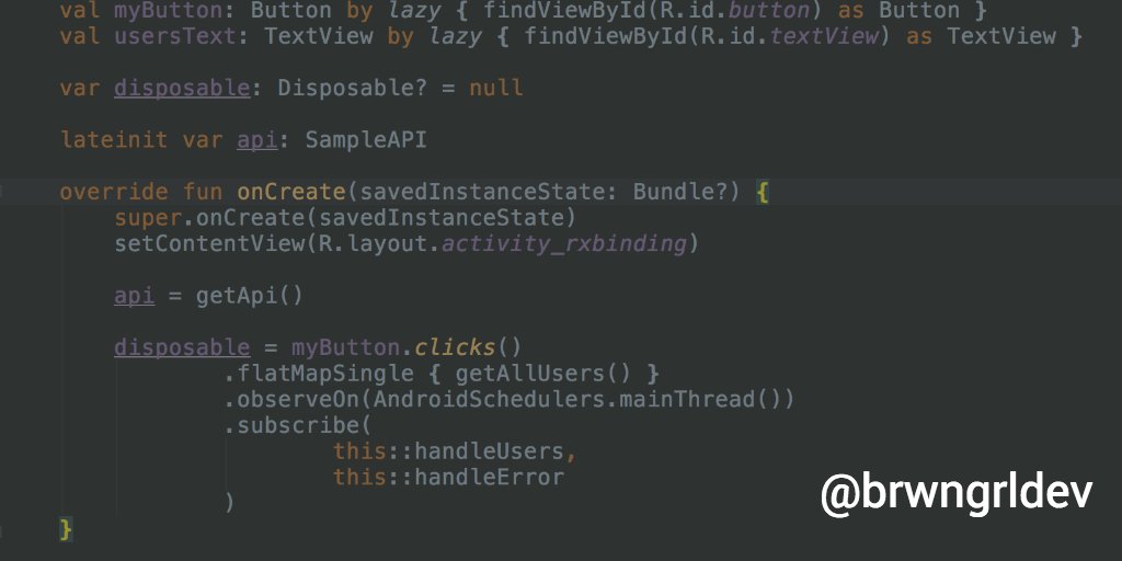 brwngrldev's tweet image. Learn how to take advantage of RxBinding on #Android with #Kotlin and #RxJava2 buff.ly/2tGtV82 #androiddev