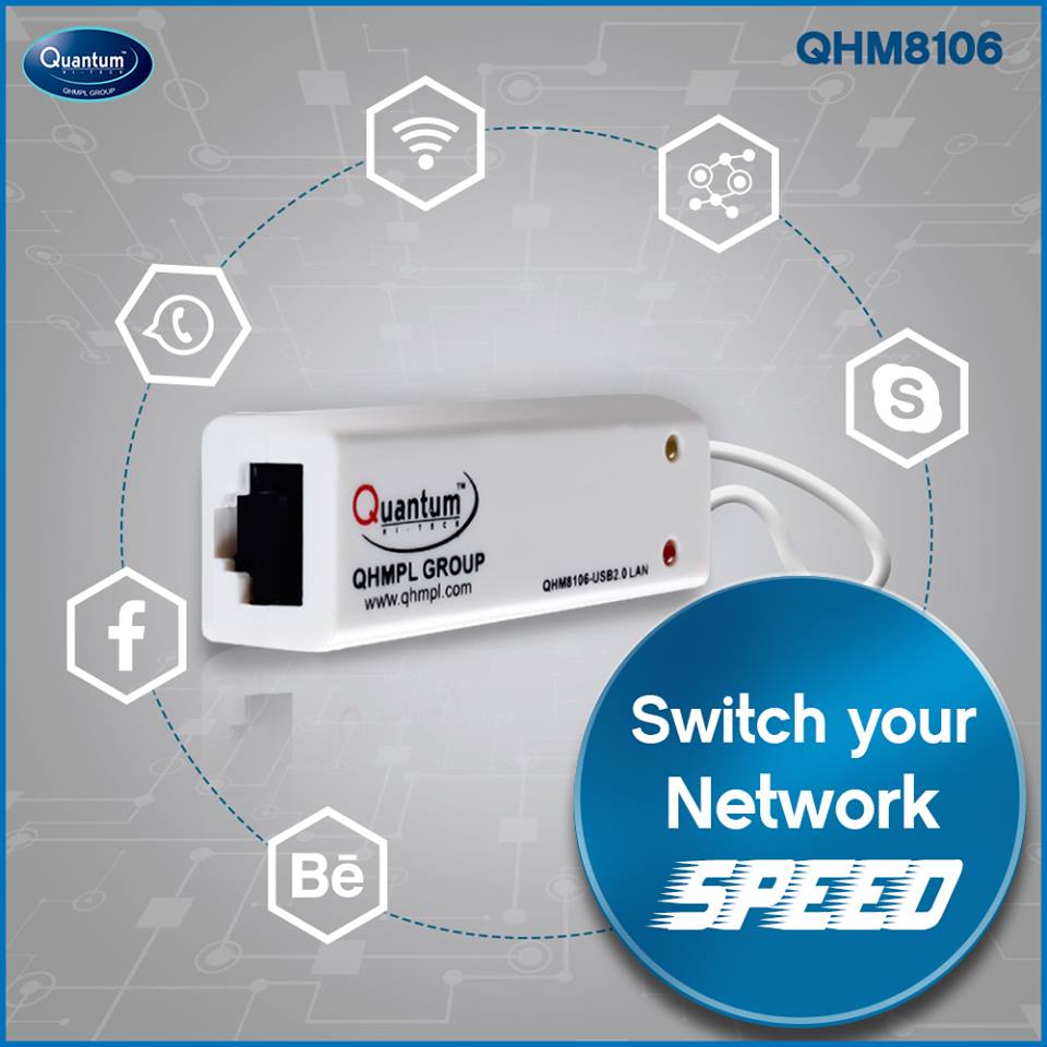 QuantumHiTech's tweet photo. Switch to QHM8106 #LanAdapter that enhances speed of your ordinary connection &amp; take it to a lightning mode at speed of 10/100 Mbps network. https://t.co/wZjGmJXcxp