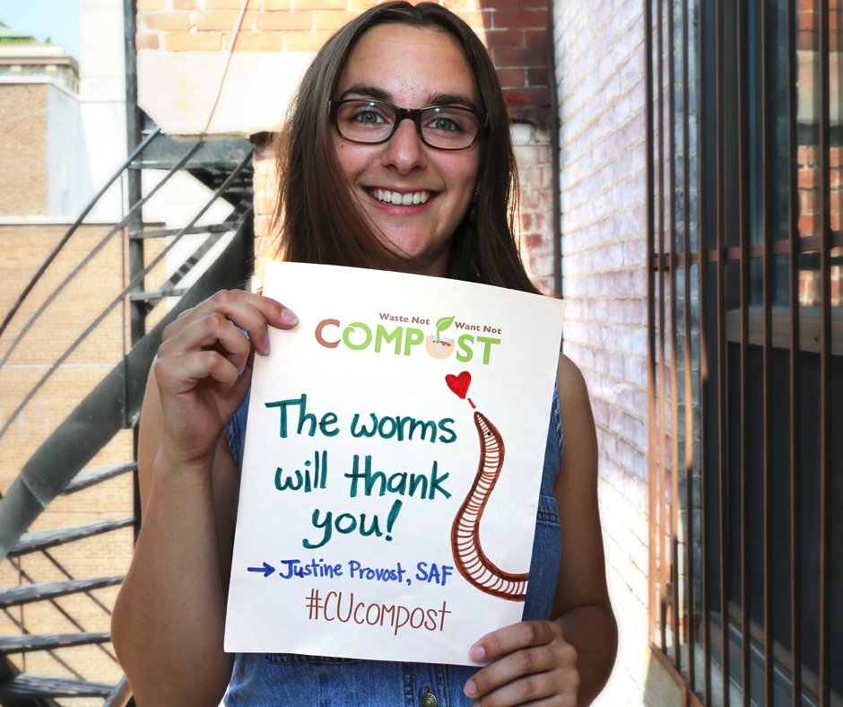 Volunteer with @CUcompost Compost Collaboration! Sign up to volunteer via the Sustainability Ambassadors Program bit.ly/2eLjGsr