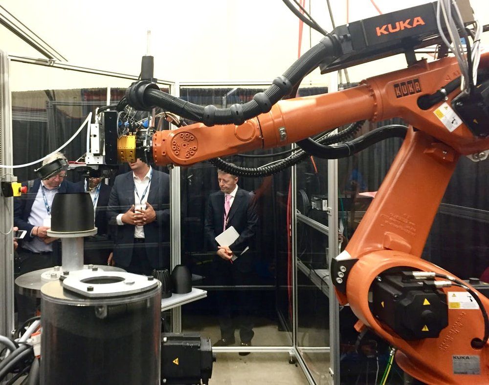 arciplex's tweet photo. The Challenge of Robotic 3D Printing. https://t.co/J2EEeuTbmI #innovation #robotics #robots #3Dprint #3Dprinting #design #engineering #make https://t.co/Cy3ArpFWqE