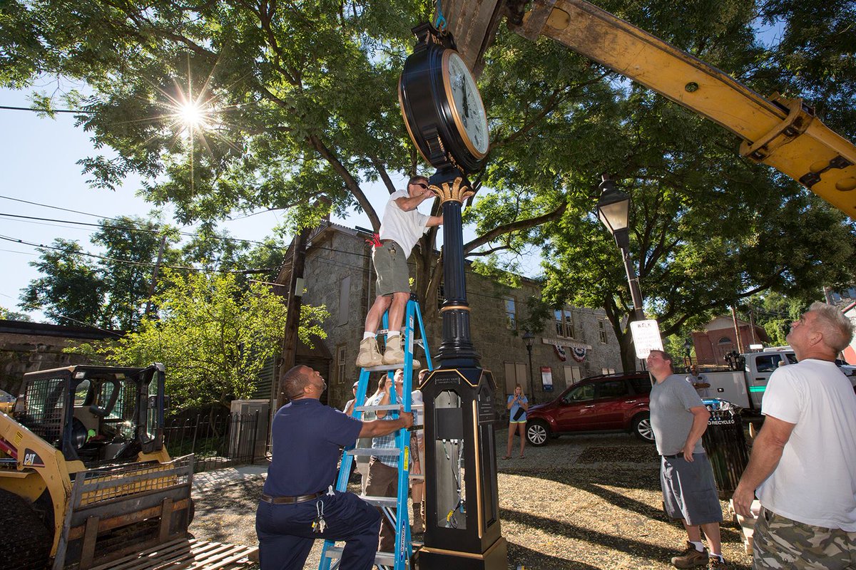 HoCoGovExec's tweet photo. Join us this Sat, July 29, at 11:30am at the corner of Main Street &amp; Maryland Ave as to dedicate a new clock in Ellicott City. #ECStrong https://t.co/wt39UiP5PR