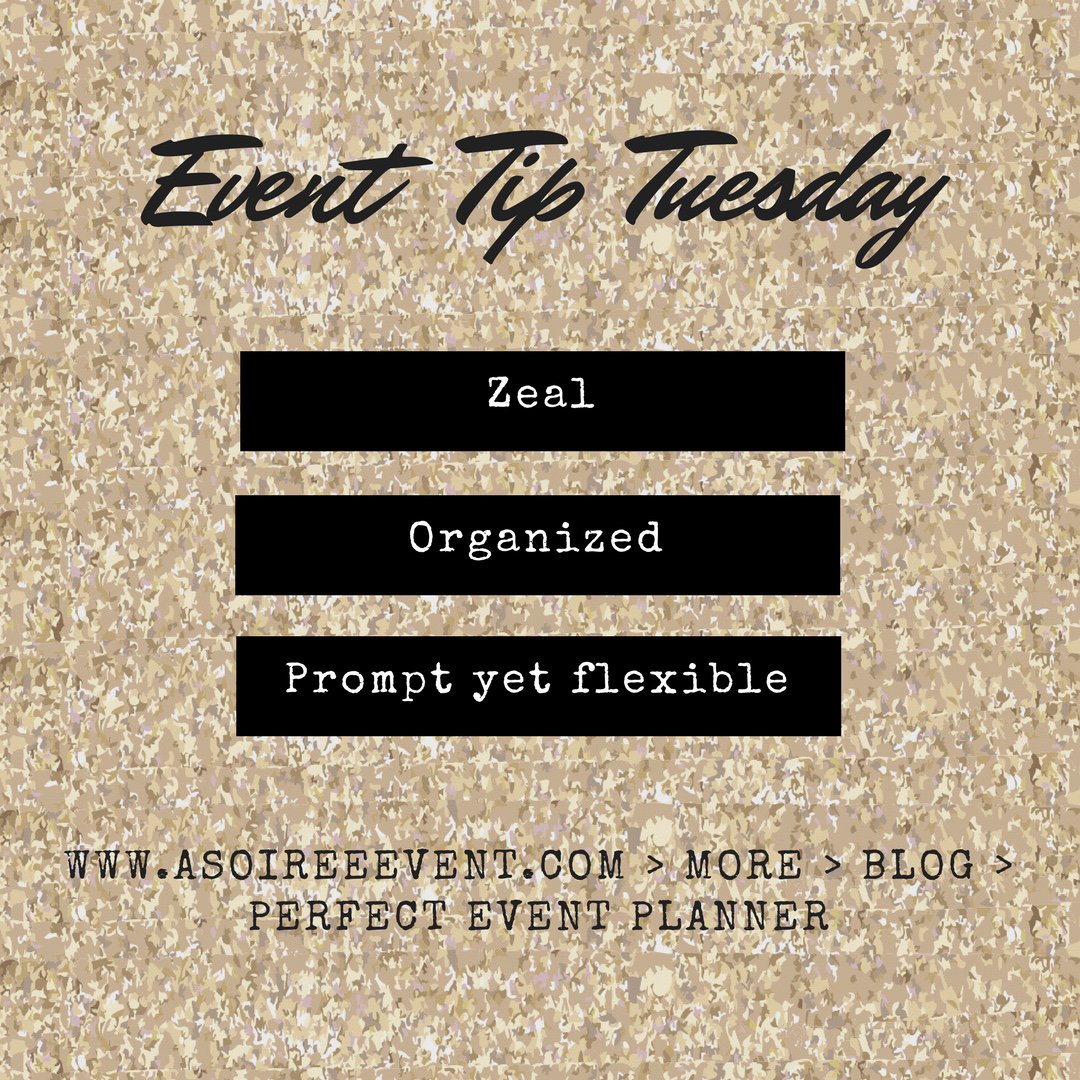 stunningsoiree's tweet photo. We look forward to #Tuesdays! Why you ask? Because of #EventTipTuesday!! Today’s tip is about “How to choose the Perfect #EventPlanner!” https://t.co/uWWnn8SEWs