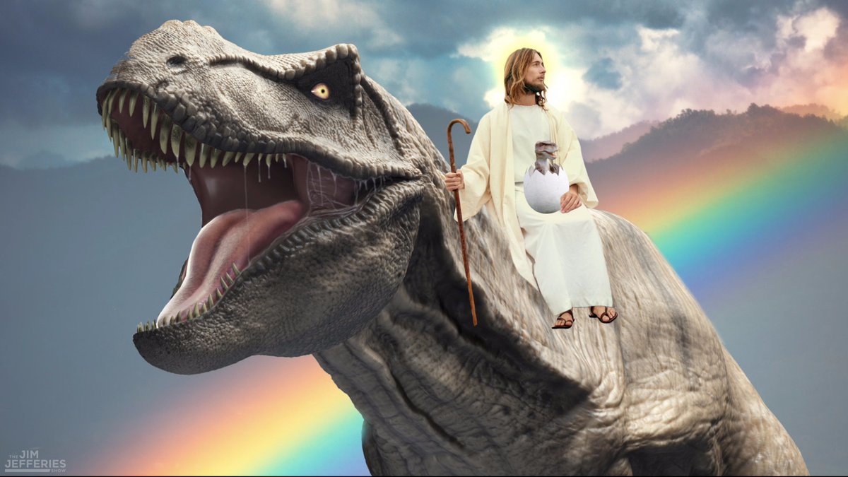 Jim Jefferies Show on Twitter: "JESUS CHRIST ON A DINOSAUR. All new ep of #jefferiesshow tonight at 10:30/9:30C on @ComedyCentral.… "