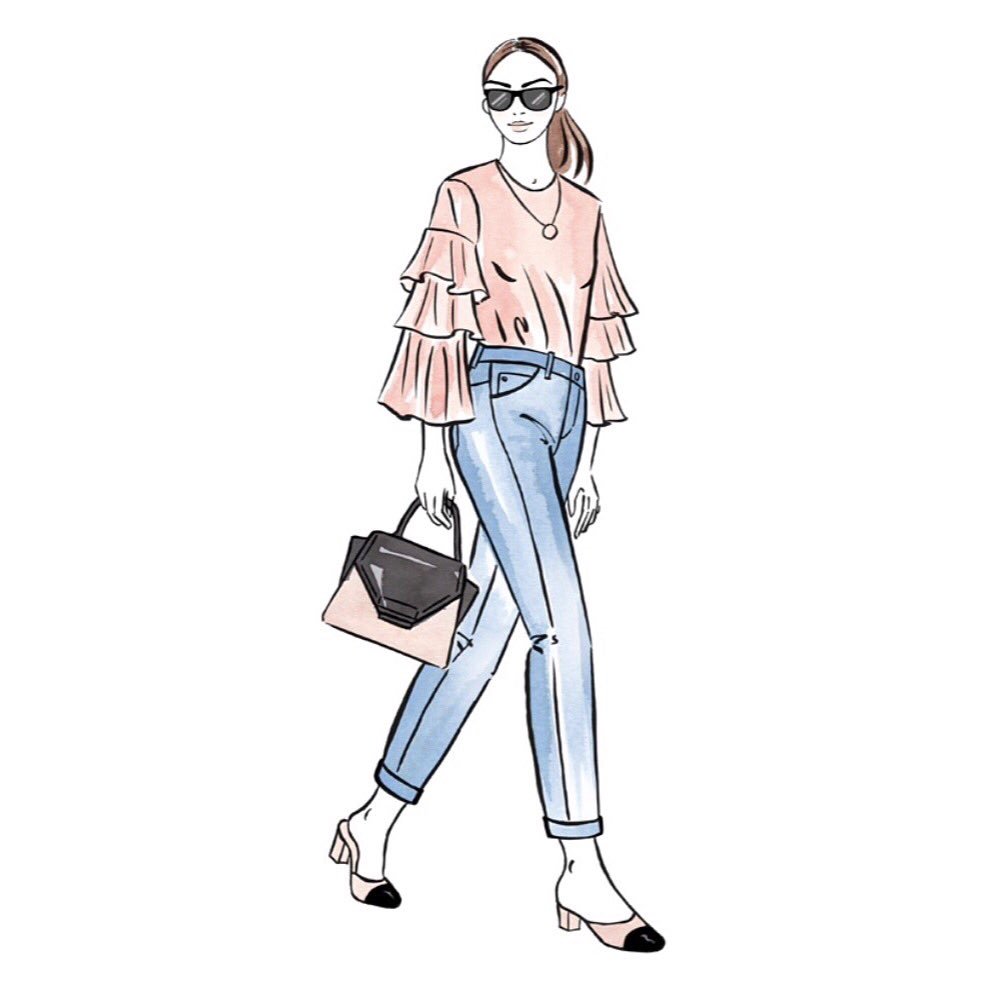 hansen_ali's tweet photo. The sun has got his hat on again and time to get the sunnies out! @Dorothy_Perkins #fashionillustration #fashionillustratorlondon #denim https://t.co/o9pEegmRHH