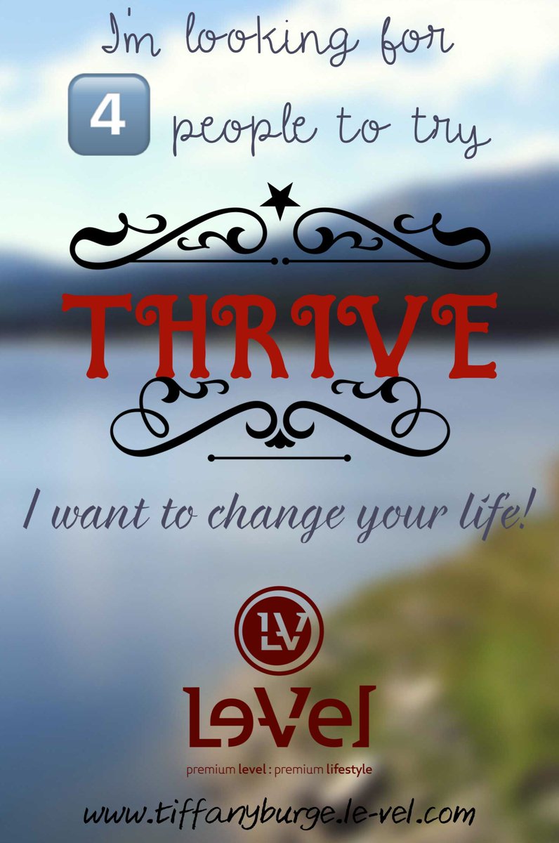 TiffanyBurge3's tweet photo. Let's get you started 🏁on your #THRIVE journey! It has changed my life and I want to show you what it can do for yours! #energy #healthy https://t.co/v6qNScqsFI