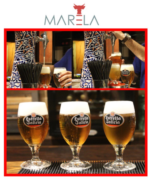 MarelaRest's tweet photo. Estrella Galicia está buenísima y tiene beneficios fenomenales para el cuerpo 👍❤️Vente a Marela a tomarte una!🔝🍻🍔https://t.co/YJLAr40up4 https://t.co/Y9JUyTPiEE