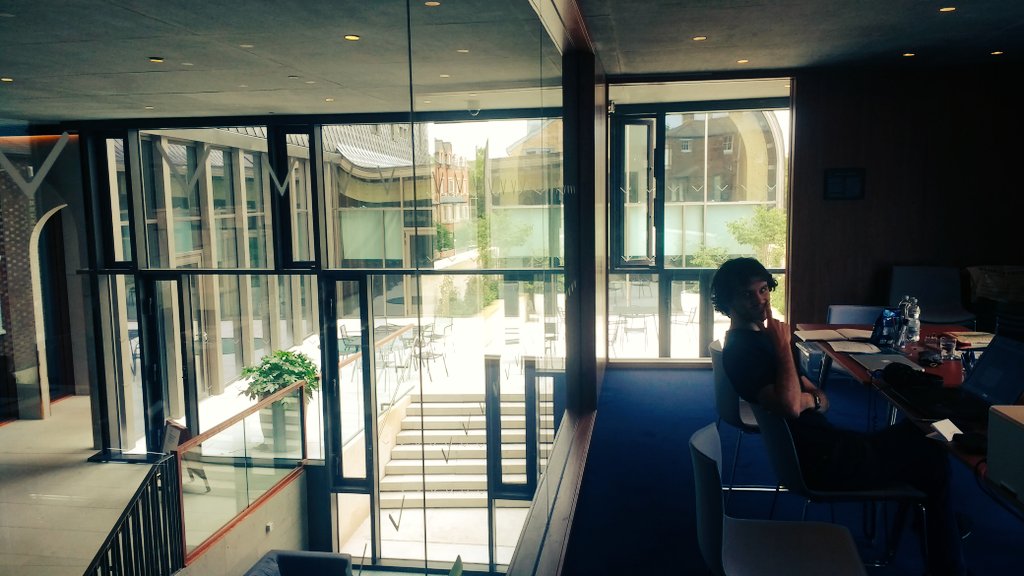 ECSPOxford's tweet photo. Good afternoon from the Programme Ambassadors from our office in the amazing Cohen Quad! We'll sign off (as S,R,W,L, or Z) - S #offtolunch https://t.co/6RSKCbQ5kl