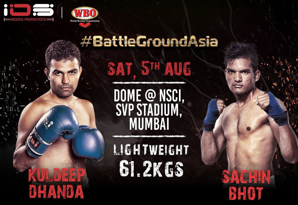 IOSBoxing's tweet photo. It will be an all India contest for @KuldeepDhanda5 at #BattleGroundAsia!

Buy tickets: https://t.co/8mrRaLF5Yg https://t.co/lf11sCIf8Z