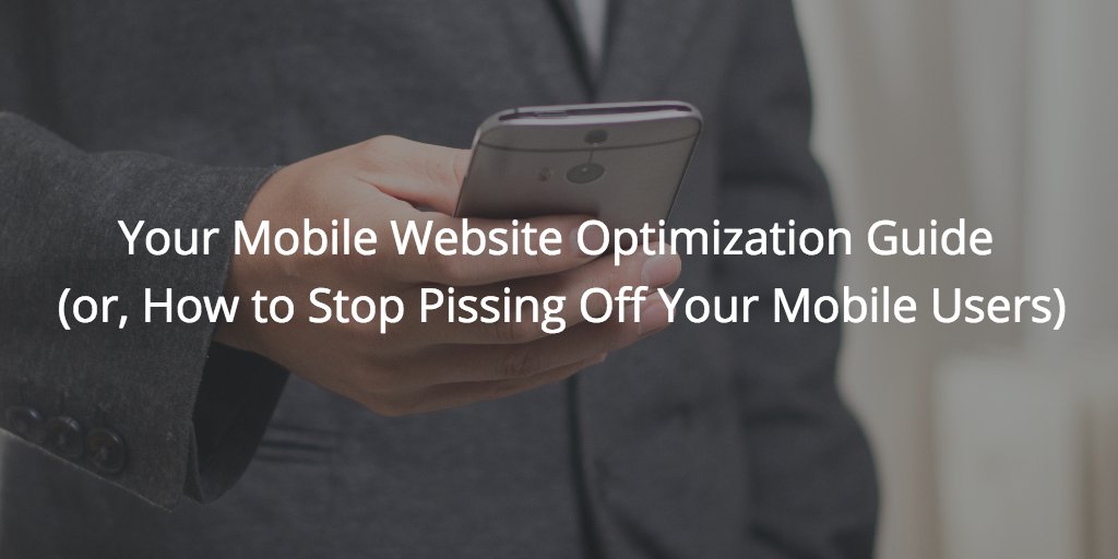 JeffreyFeldberg's tweet photo. Your mobile website optimization guide (or, how to stop pissing off… https://t.co/G6en3C9YEW #Mobile #Optimization_Strategy via @widerfunnel https://t.co/mY3CL9hblW