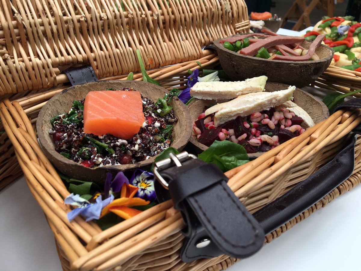 Did you know July is picnic month? Check out this amazing sushi-themed picnic basket by our amazing <a href="/Tapenade/">.</a>! #PicnicMonth #Caterer