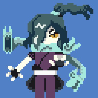 LioraLaeticia's tweet photo. Orochi aka #venoct from #YokaiWatch ! I used #dotpict for this. The awesome yet cool yokai! Hope you guys like it ^^. #pixelart https://t.co/jmBdEbdF1s