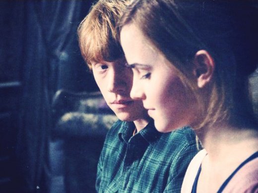 Alguien que me mire como Ron mira a Hermione.