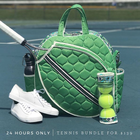 cindabUSA's tweet photo. Hurry!!! Only 6 hours left to save on this surprise tennis bundle sale! #cindab #tennis #play #madeinusa #tennistote
https://t.co/GoAndUCnRj https://t.co/s61ThRtP5g
