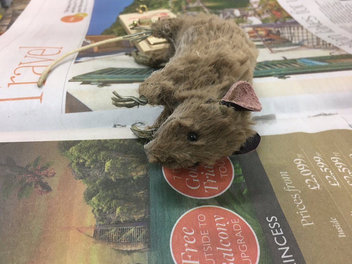 GProIllustrator's tweet image. Five of the eight dead mice for 'The House I Grew Up In' great fun making them 😊🎭🎨