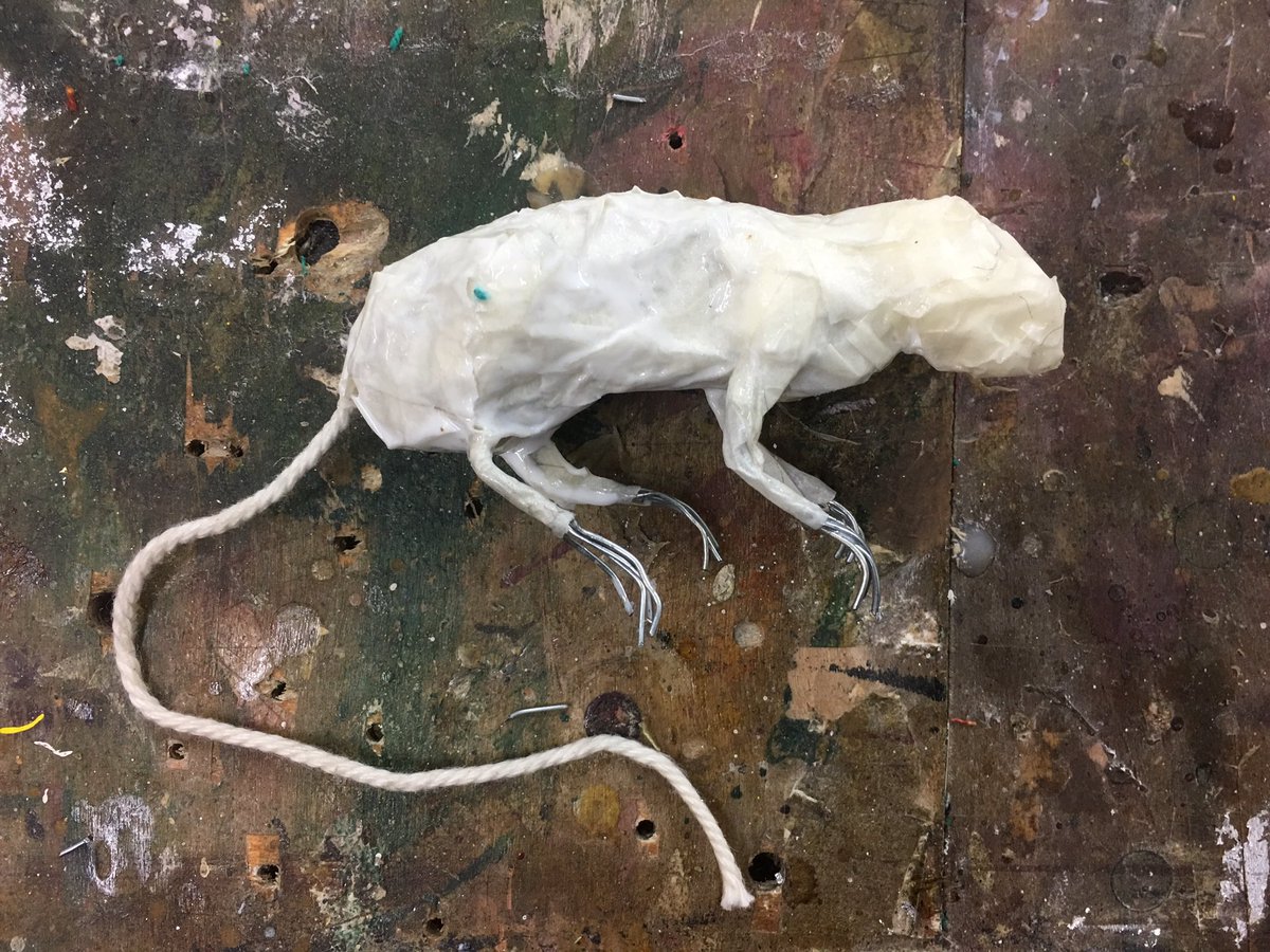 GProIllustrator's tweet image. Five of the eight dead mice for 'The House I Grew Up In' great fun making them 😊🎭🎨