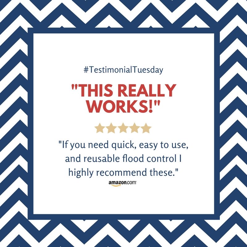 QUICKDAM's tweet photo. #TestimonialTuesday from the #QuickDamFam! Thank you for the great reviews! Keep 'em coming! #QuickDam https://t.co/d0cu8XbMhQ