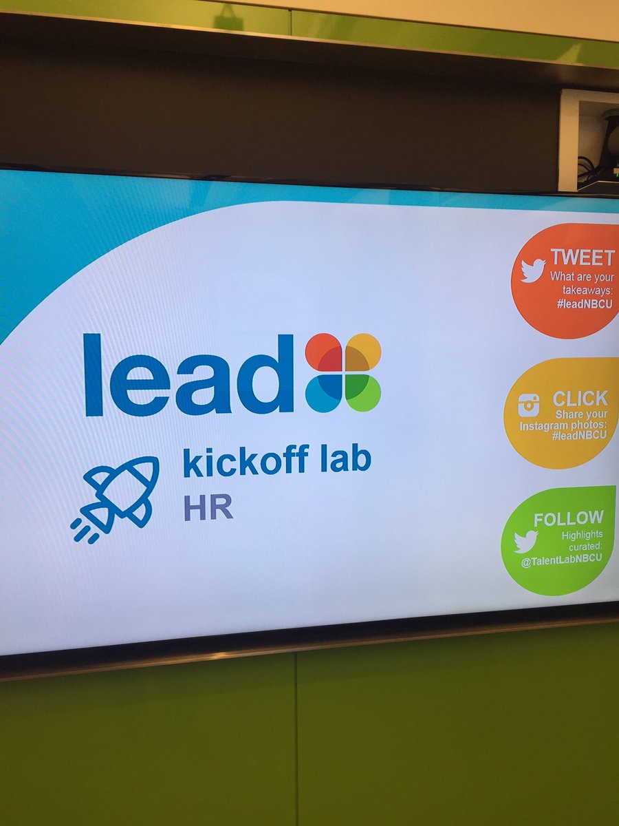 Excited to kick off our HR LEAD with our HR talent from across th globe. Follow along at #leadNBCU and @talentlabNBCU