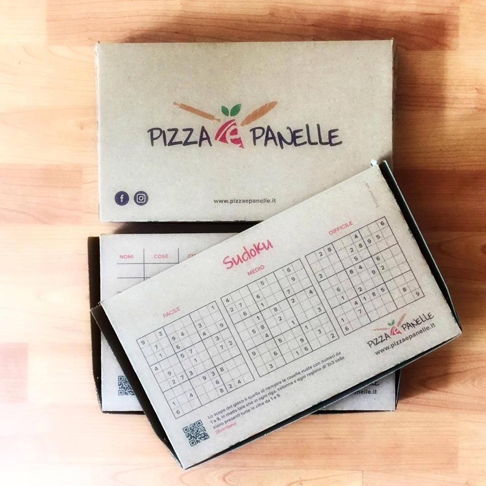QuidCreative's tweet photo. Eat Play Enjoy!Have fun with your #pizza box,different #games to do with your #friends! A very #creative #idea! Well done @pizzaepanelle https://t.co/ShDxXEUfV4