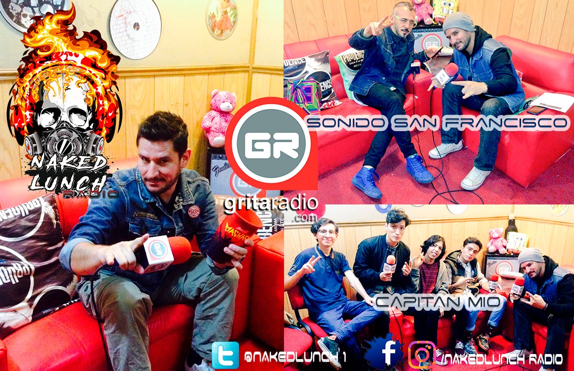 nakedlunchgr's tweet photo. #programa36 @SonidoSanFco y @CapitanMio en #nakedlunchradio a través de @Gritaradiomx excelente noche #nakedsoul #JaviGamboa https://t.co/c7Jc3xtDWS