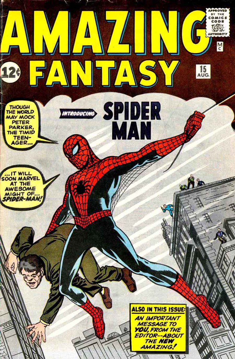 Oftic_esp's tweet photo. Un día como hoy en 1962 aparece por primera vez uno de los #superhéroes más populares del mundo, #SpiderMan #marvel https://t.co/z6ZQJVnN9y