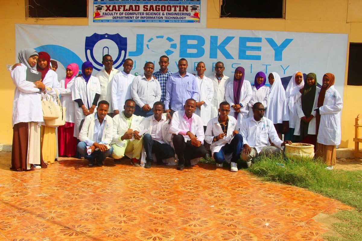 Jobkey University Logo Jaamacadda JOBKEY Iyo Shabakada Macalimiinta Oo
