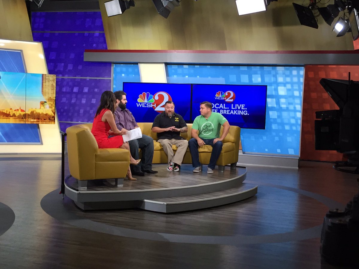 Look who stopped by <a href="/WESH2Sunrise/">WESH 2 News Sunrise</a> today! It's Tom &amp; Dan from <a href="/AMediocreTime/">amediocretime</a> chatting 1st celebrity foot golf tourney tomanddangiveback.com