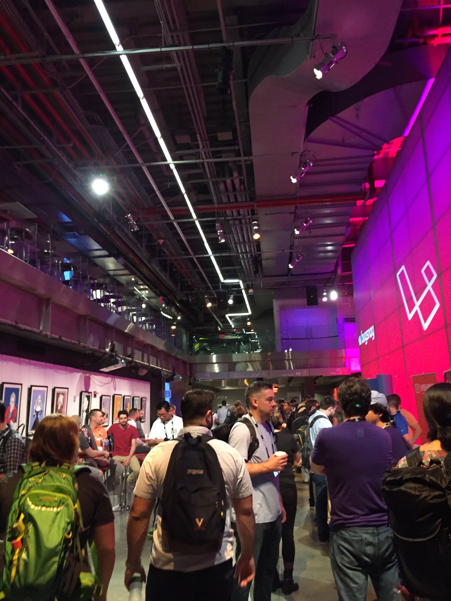 jeffturcotte's tweet photo. Looking great in here! #laracon https://t.co/pU84710yx8