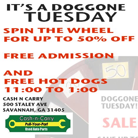 Cnc Salvage Yard On Twitter Free Lunch And Free Admission And Spin