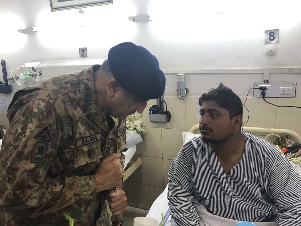 OfficialDGISPR's tweet photo. "We hv fought terrorism as a nation. Key to success is national participation. Report suspicious activity to security forces" COAS (2of2). https://t.co/V9E9qkeMuP