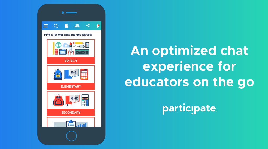 participate's tweet photo. Try a chat! Our new app let's you expand your #PLN from the palm of your hand! #ParticipateChats #howiparticipate https://t.co/sYjZHRrPJs https://t.co/FTwgGIdSQe