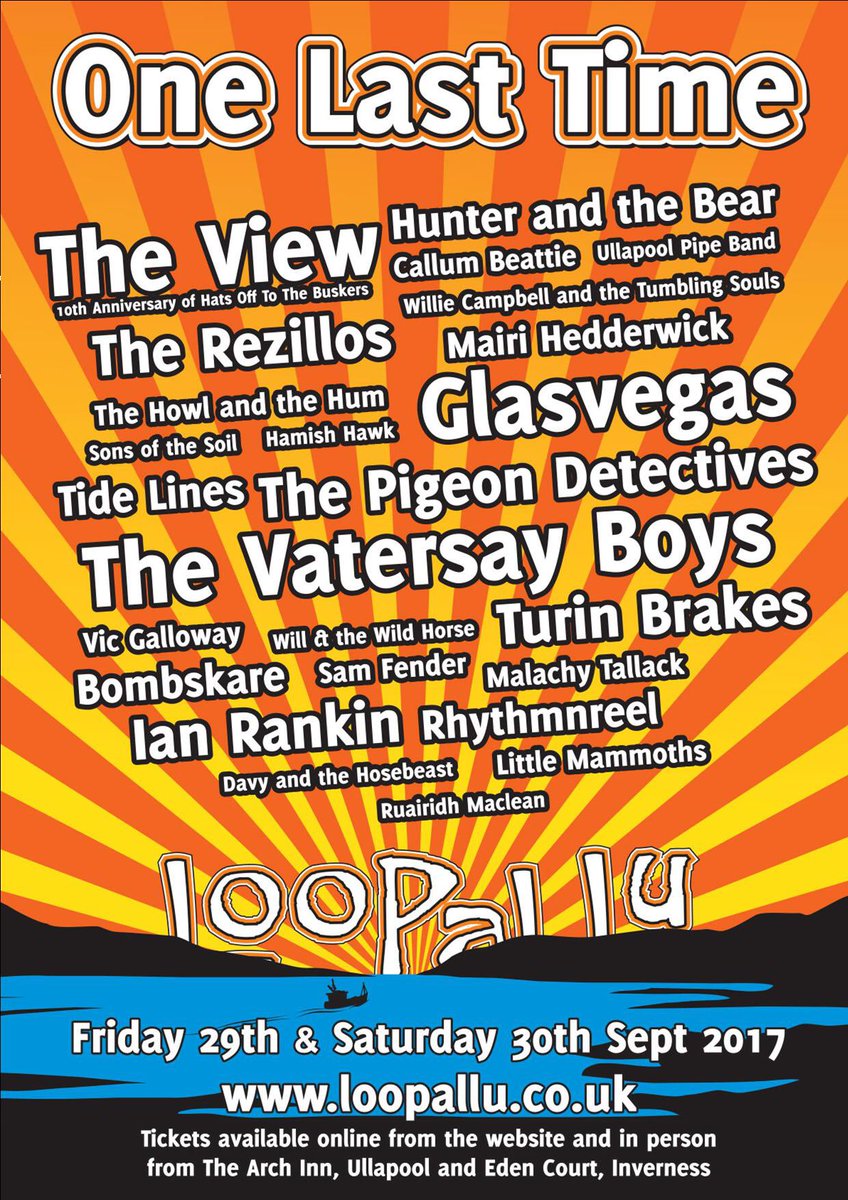 DTTVOfficial's tweet photo. Honoured to be playing the main stage at the LAST EVER @LoopalluFest this September. Time for a big send off. ππx https://t.co/5rGLOSrCyj https://t.co/eXqXVe9rnn