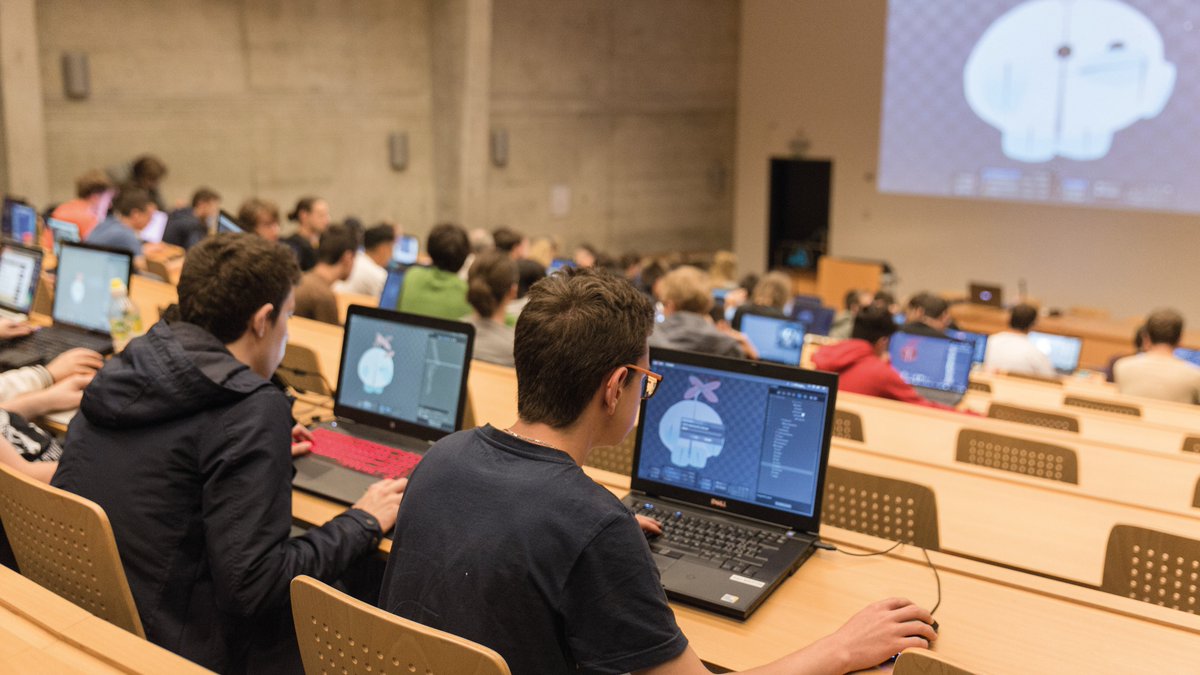 Swissgamecenter's tweet photo. Tuesday #GameArt keeps going at #sga17 with an 2D Animation and Spine workshop. By @kpeclet #SwissGames @EsotericSoft https://t.co/6iX1NTChjz