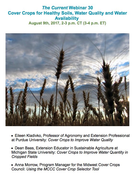 AgClimate4U's tweet photo. .@northcentralh2o webinar will focus on using #covercrops for healthy soil &amp; #waterquality https://t.co/adU79qqFrx #agchat #agtech https://t.co/jtdtEoW0N0