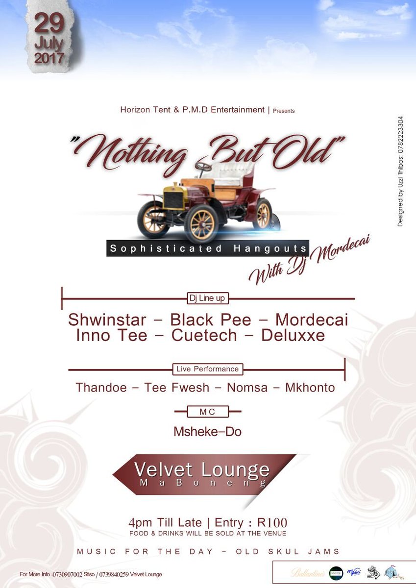 NOldvibes's tweet photo. Now we bring you the second #NothingButOld #NBO #SophisticatedHangOut #SHO 29July @VelvetLounge https://t.co/vTlmAM5e3Z