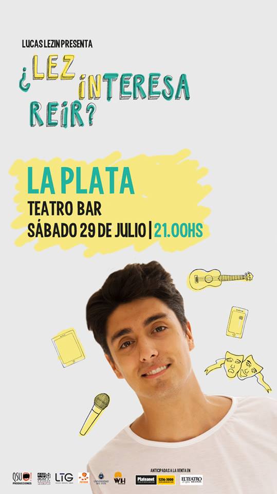 PayanaEventos's tweet photo. Se viene el #UltimoSorteo para ver al crack de @lucaslezin el sábado que viene en #LaPlata. Para participar Dale RT y seguinos!😀💪🎉🎊 https://t.co/z6CSo2Pd7E