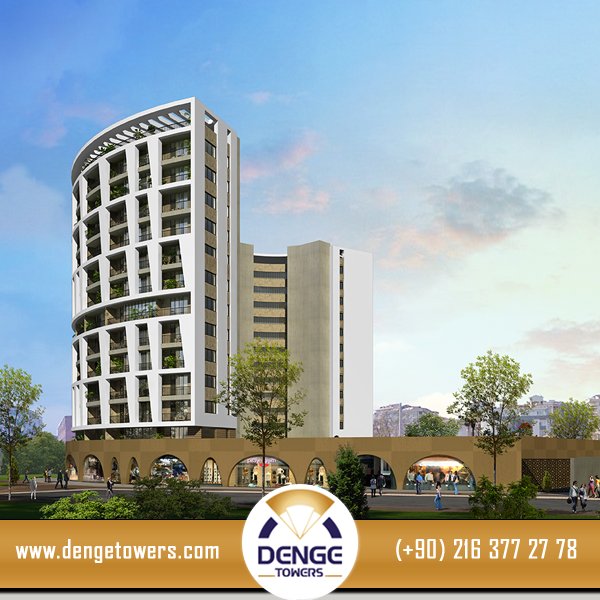 6040 m2’lik alanda hazırlanan DengeTowers projesi,Anadolu Yakası’nın merkezinde ve hava kirliliğinden oldukça uzak bir konumda oluşturuluyor