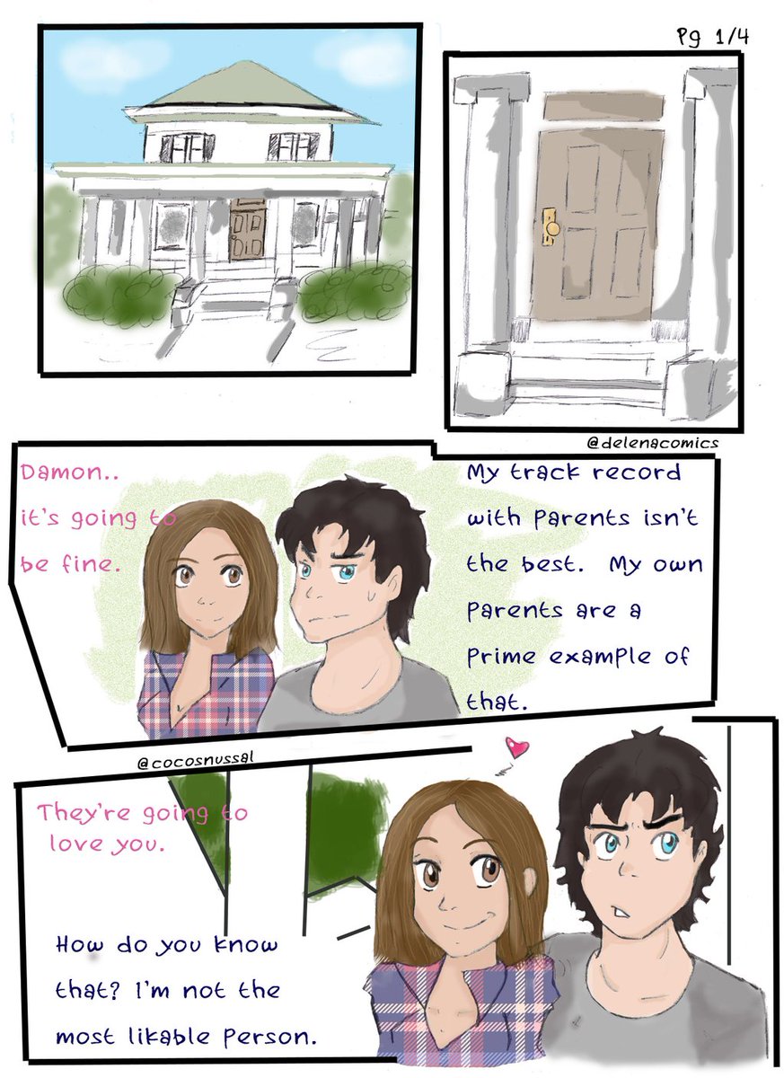 DelenaComics's tweet photo. Comic Strip: 'Meet The Parents'
Writer: @EldestDamon 
Artist: @Cocosnussal  
 
#DelenaComics https://t.co/xa2cEL60Nr