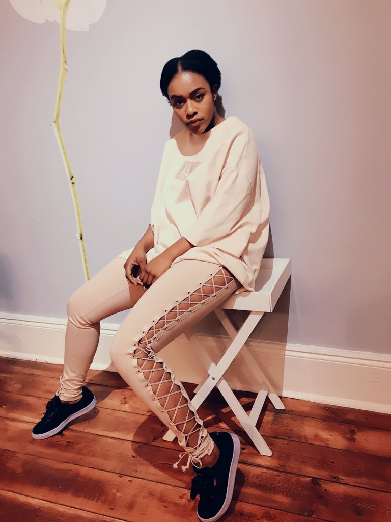 NomzamoMbatha's tweet photo. Casual. Black. Without apology. 

 #FentyxPuma https://t.co/bOJ6Z9mHMr