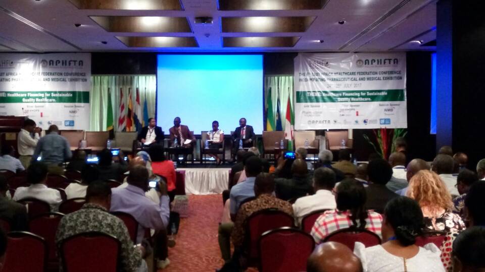UgHealthcreFed's tweet photo. #UHF member @IMC GM Dr Joel at #EAHFConference speaks on the achievements, opportunities and challenges of delivering qlty health in Ug https://t.co/5uZx3FRTat