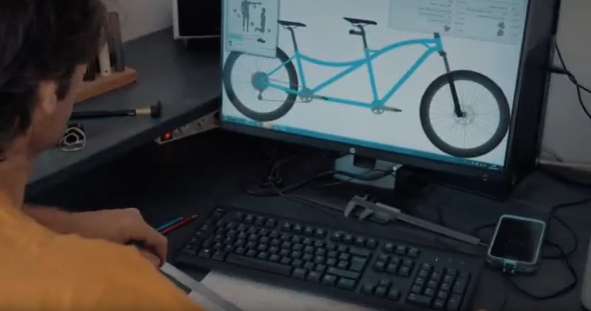 veloacier's tweet photo. La VIDEO INSIDE @caminadebikes - nous plonge au cœur de l'atelier. Petit teasing sur un futur TANDEM ! https://t.co/FxC73K6FCo https://t.co/q1GoAljJmi