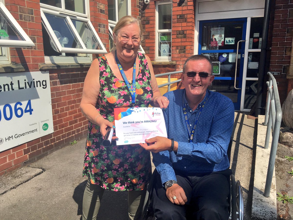 Well done to Brun for being nominated for @ActiveCheshire #passonyourpassion you do an amazing job #inspirational <a href="/WDPcomms/">Disability Partnership #DAD2025</a> <a href="/davet21/">Dave Thompson MBE DL</a> ⭐️👍🏼👏🏼