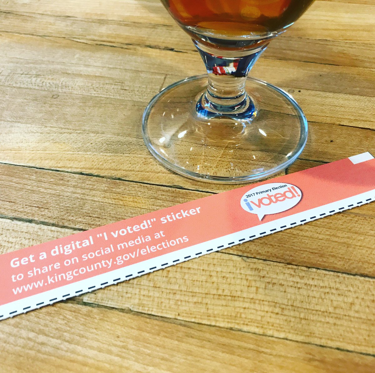 Do your civic duty! Show us your local ballot stub and get $1-off your first pint through Aug 1st. #communitymatters #coopbeer
