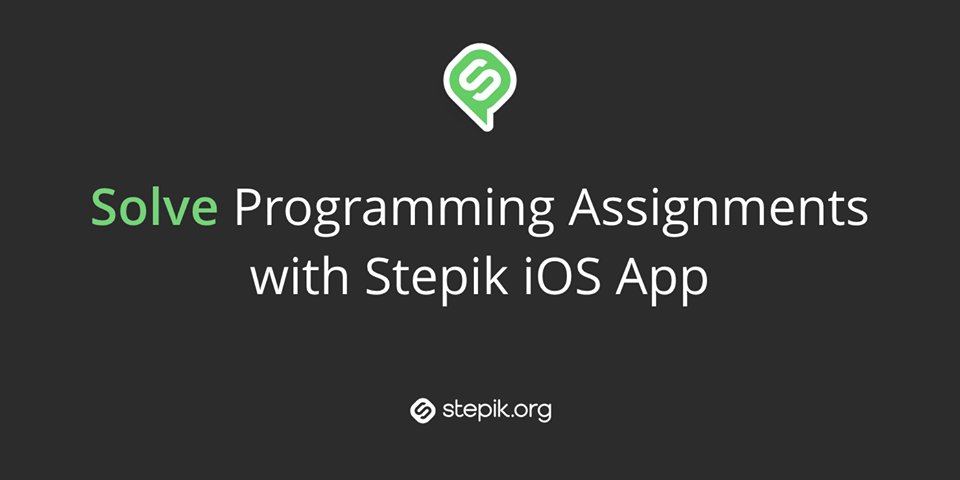 stepikorg's tweet photo. From now on you can solve programming assignments right from your mobile device https://t.co/ImO8nZaDTi with Stepik iOS App. https://t.co/lptN5goTyM
