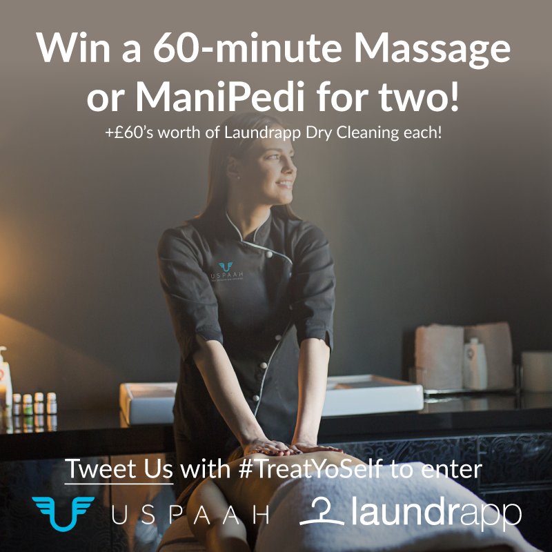 laundryheap_uk's tweet photo. Step out of #LDN hustle &amp; bustle and relax your muscles! #Win 1-hour Massage/Mani-Pedi by @USPAAH for 2! Just RT and add #TreatYoSelf😉 https://t.co/WGcSuNbMrR