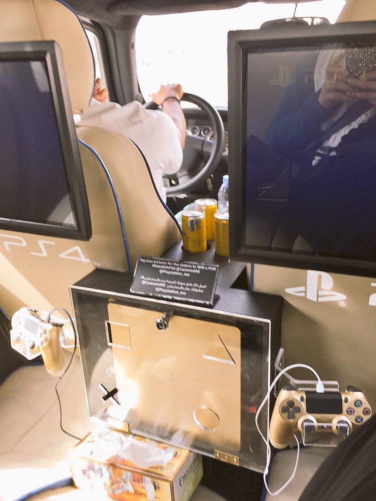 freya_jones's tweet photo. You know when you've made it.. when @CareemUAE sends @Playstation_me #RideWithPS4 to pick you up for a meeting... https://t.co/or7ArRlxbF
