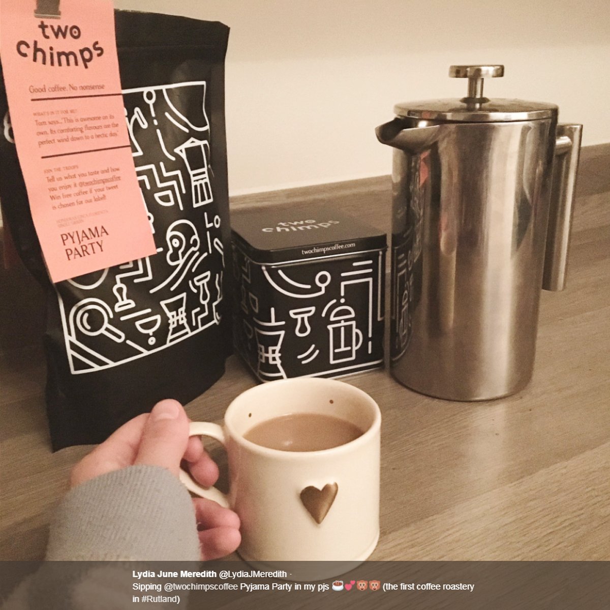twochimpscoffee's tweet photo. We have @rutland_radio 's @LydiaJMeredith coming to #TwoChimpsHQ to roast coffee on the 1st Aug- #newchimp #leaveittolydia #localceleb https://t.co/CfgL2sZAfe