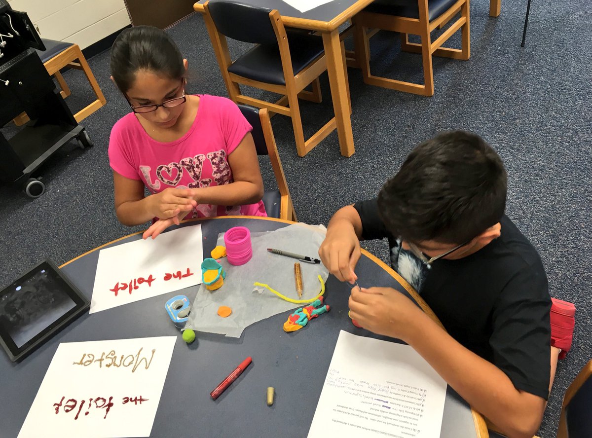 KMeyering's tweet photo. Students are starting to take pictures for their stop-motion videos! #AnimationCamp #fcstweets https://t.co/7dfJzVlGCC