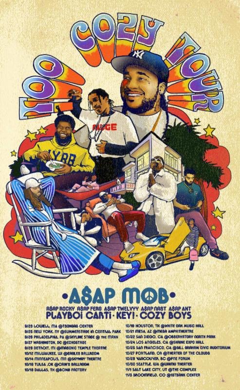 ASAPMOB's tweet photo. TOO COZY TOUR KICKIN OFF THIS FALL https://t.co/rpsPm0vfzQ https://t.co/VLqbQwwCUE